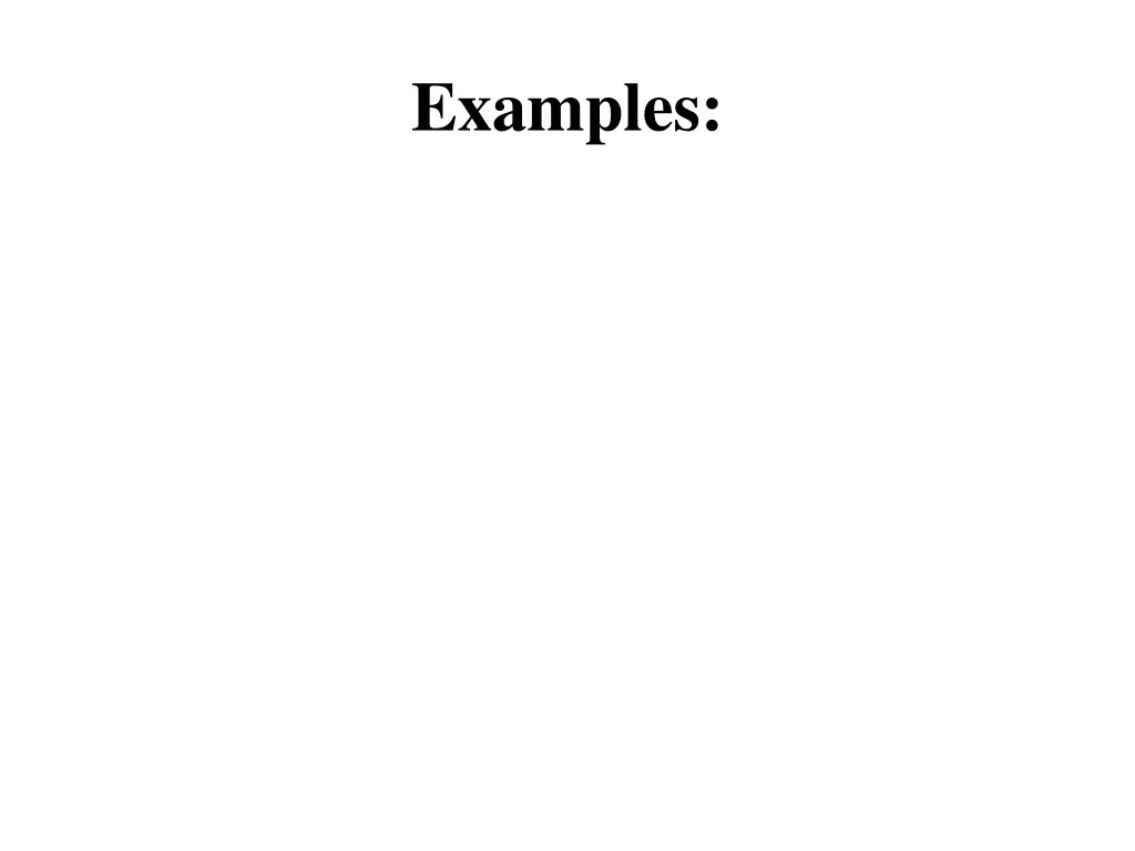 examples