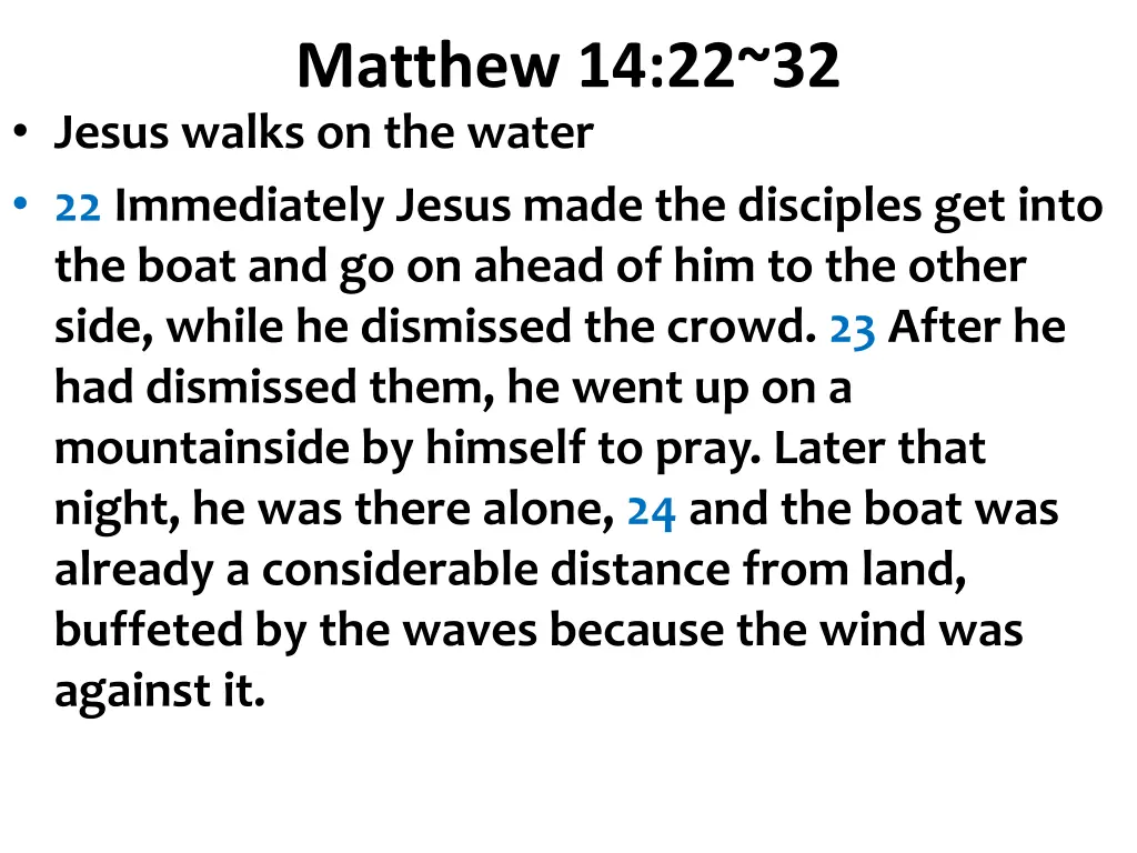 matthew 14 22 32