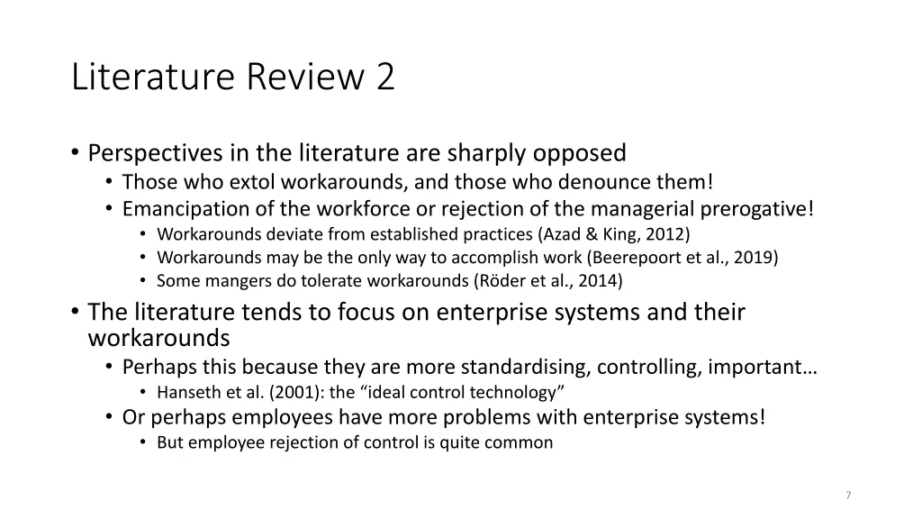 literature review 2