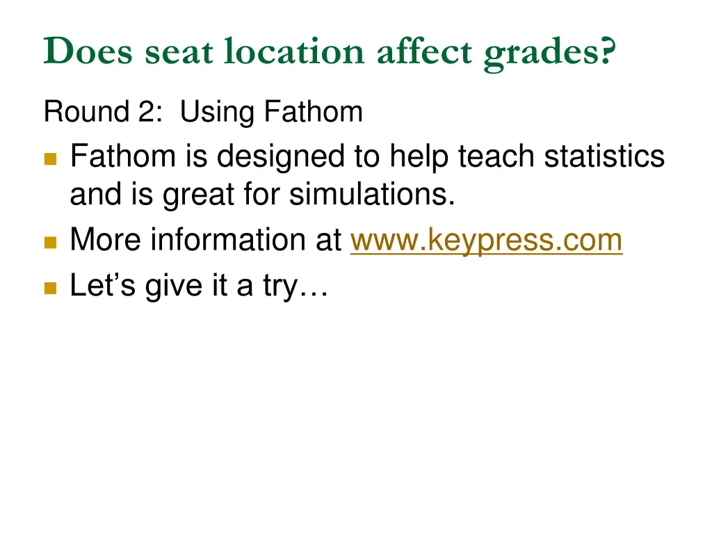 does seat location affect grades 5