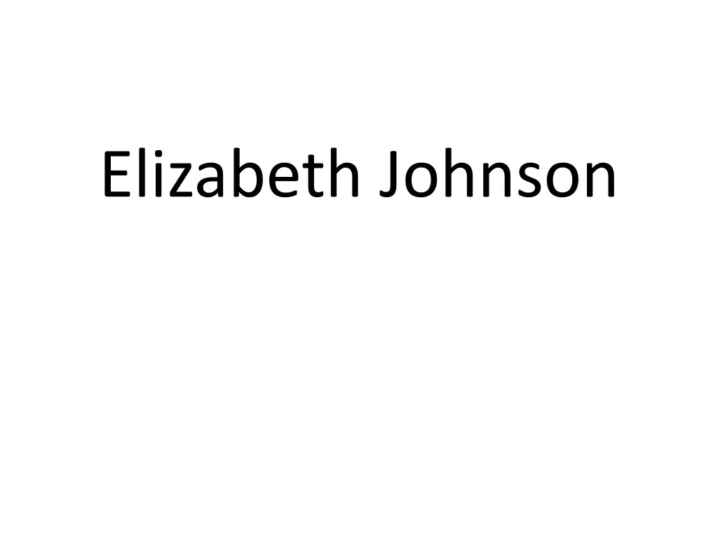 elizabeth johnson 1