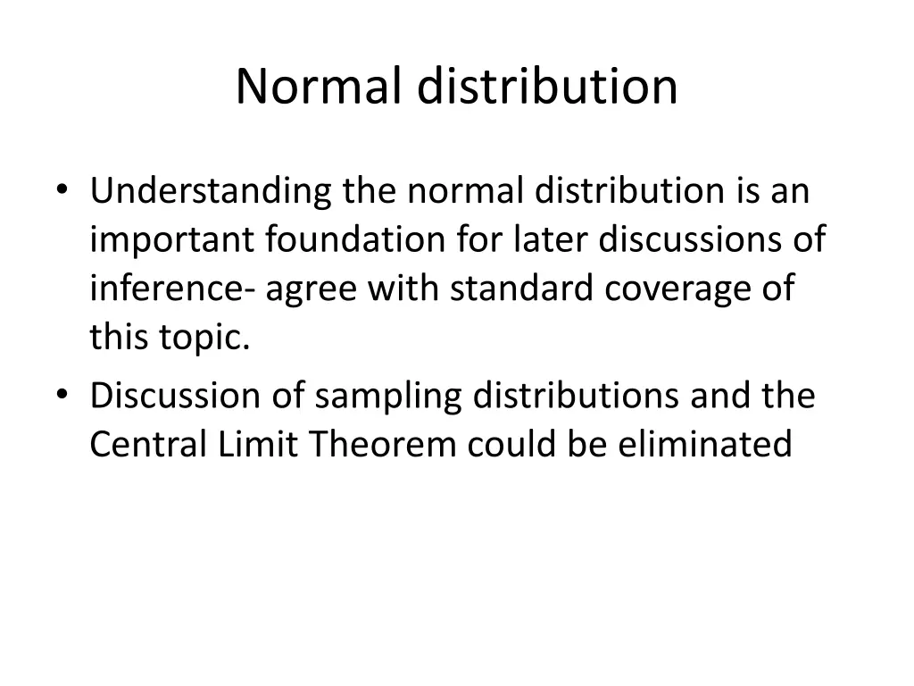 normal distribution