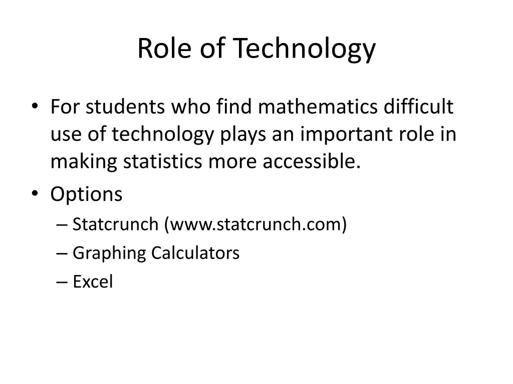 role of technology