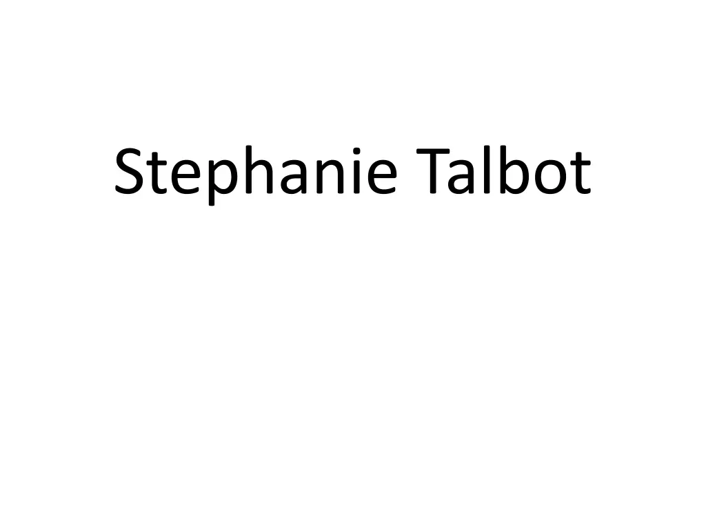 stephanie talbot 1