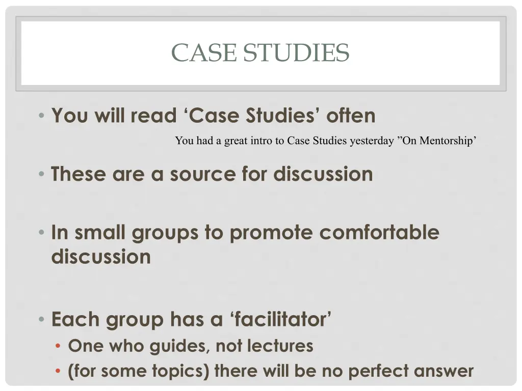 case studies