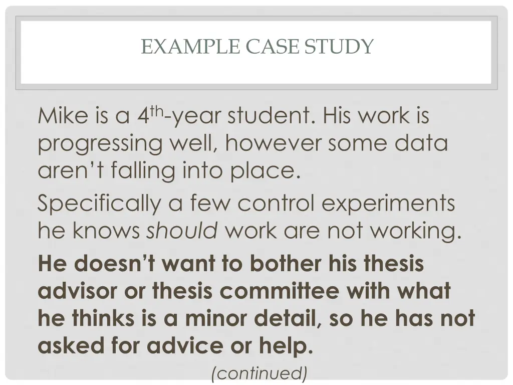 example case study