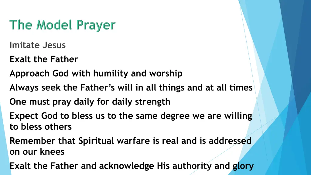 imitate jesus exalt the father approach god with 5