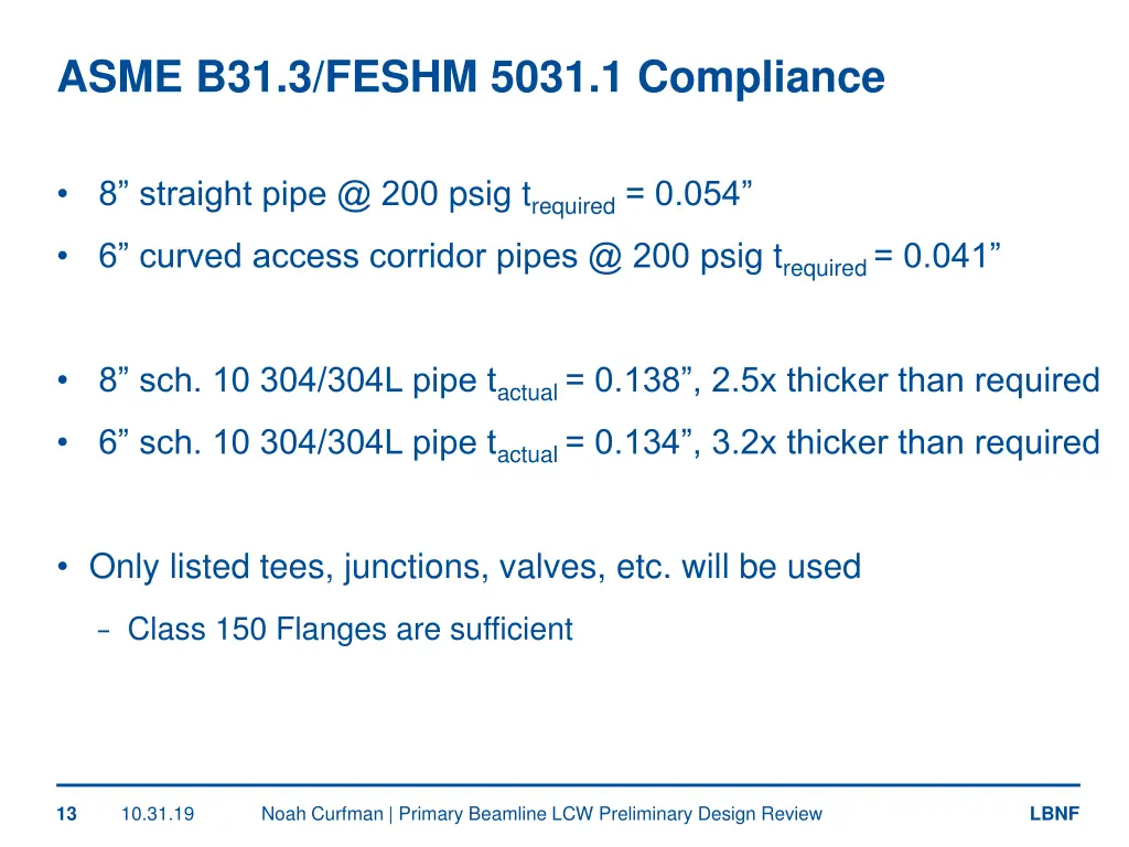 asme b31 3 feshm 5031 1 compliance