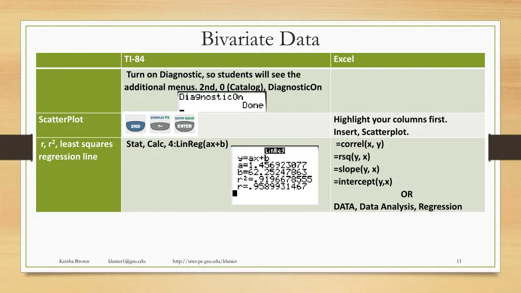 bivariate data