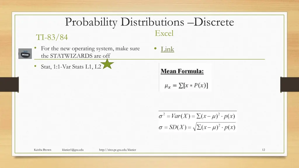 probability distributions discrete