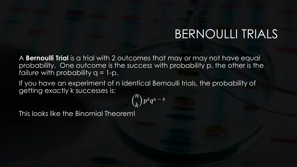 bernoulli trials