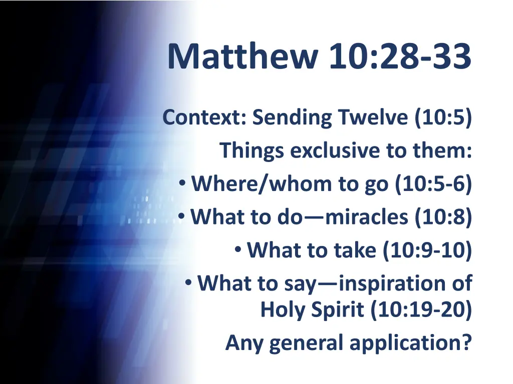 matthew 10 28 33 3