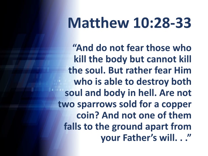 matthew 10 28 33