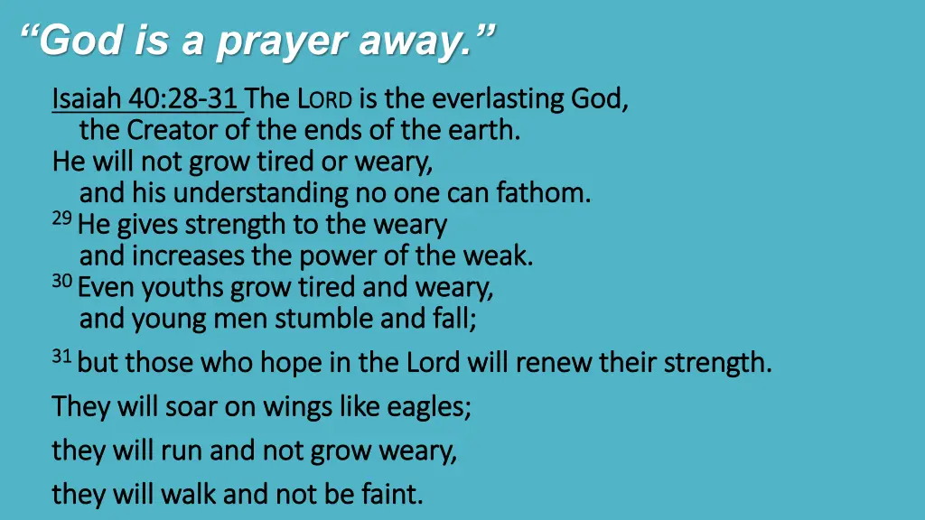 god is a prayer away 8