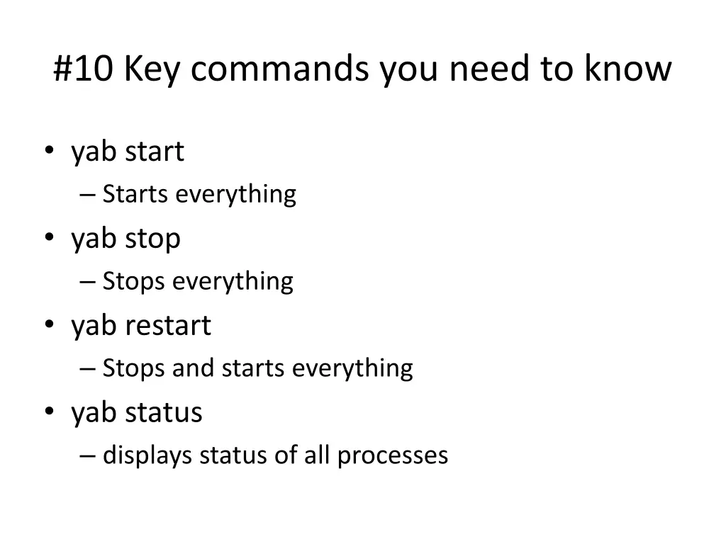 10 key commands you need to know 1