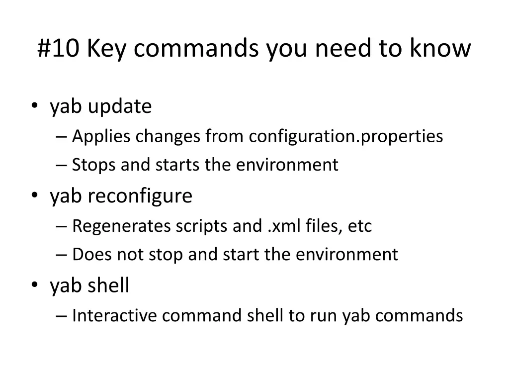 10 key commands you need to know 2