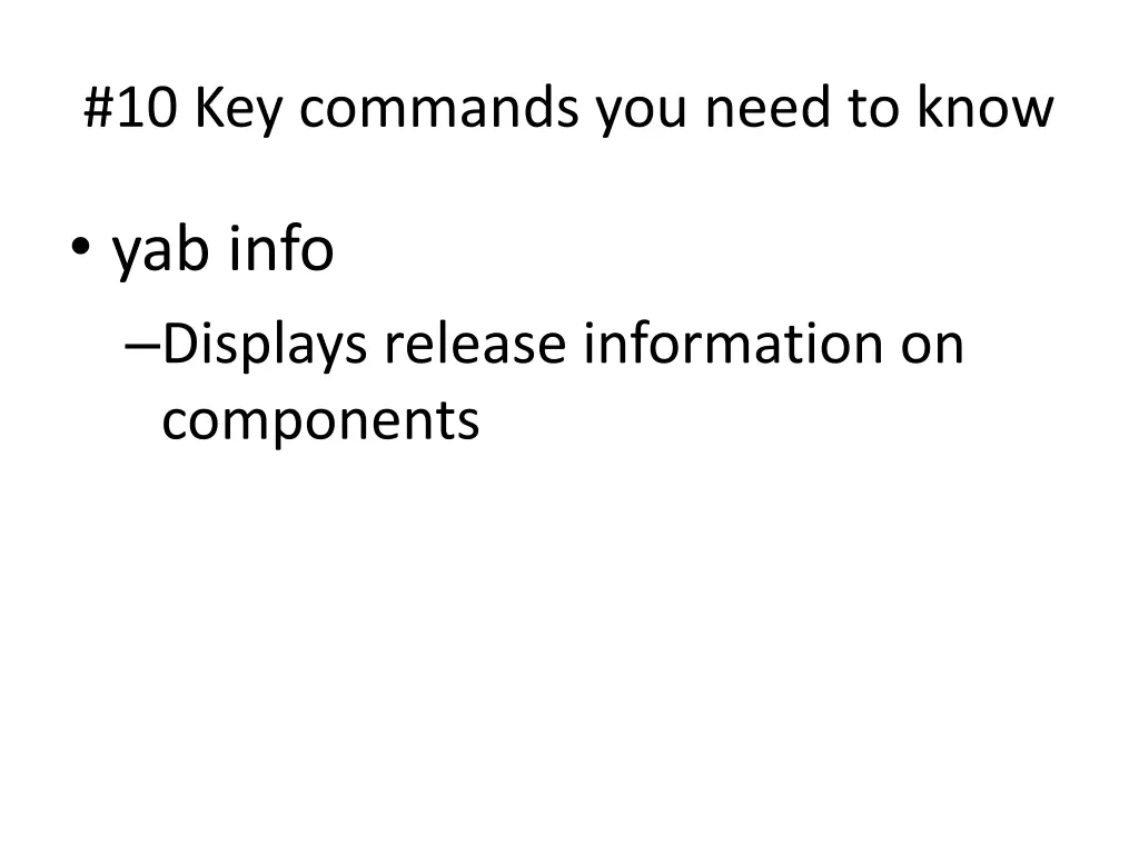 10 key commands you need to know 3