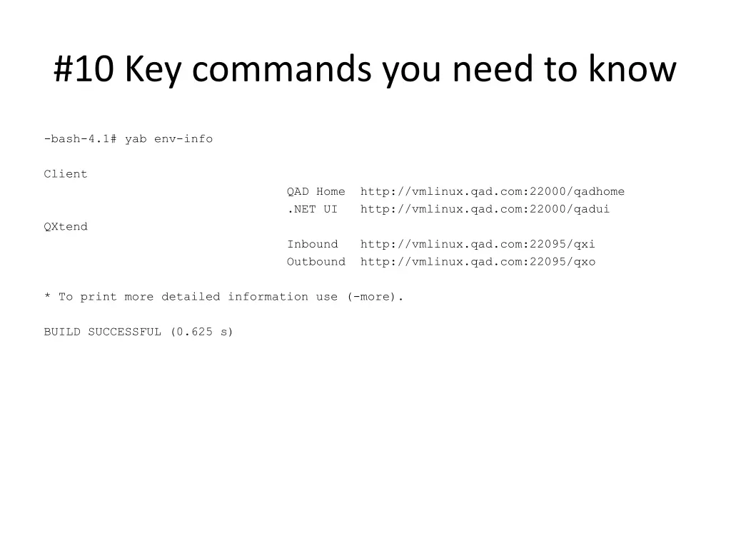 10 key commands you need to know 6