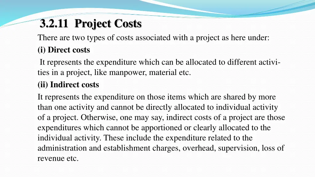 3 2 11 project costs there are two types of costs