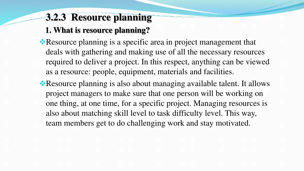 3 2 3 resource planning 1 what is resource