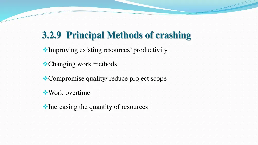 3 2 9 principal methods of crashing