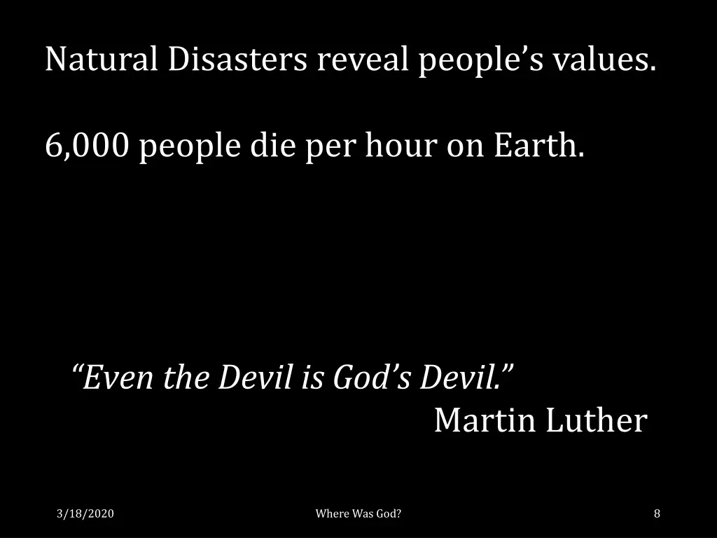 natural disasters reveal people s values