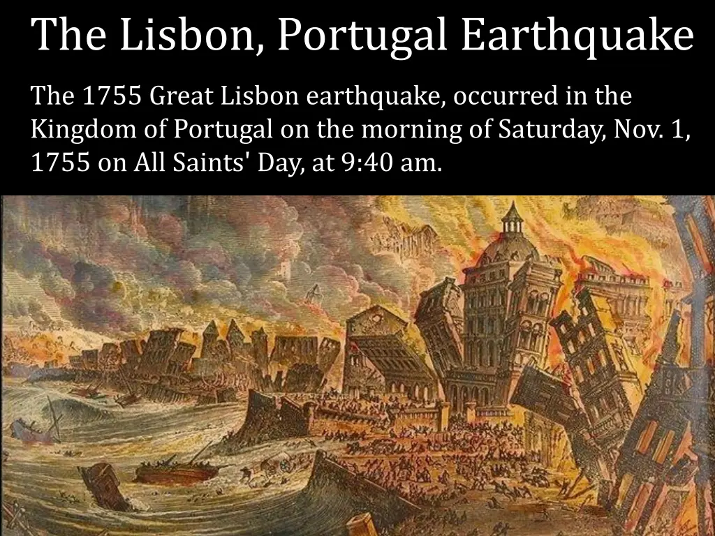 the lisbon portugal earthquake