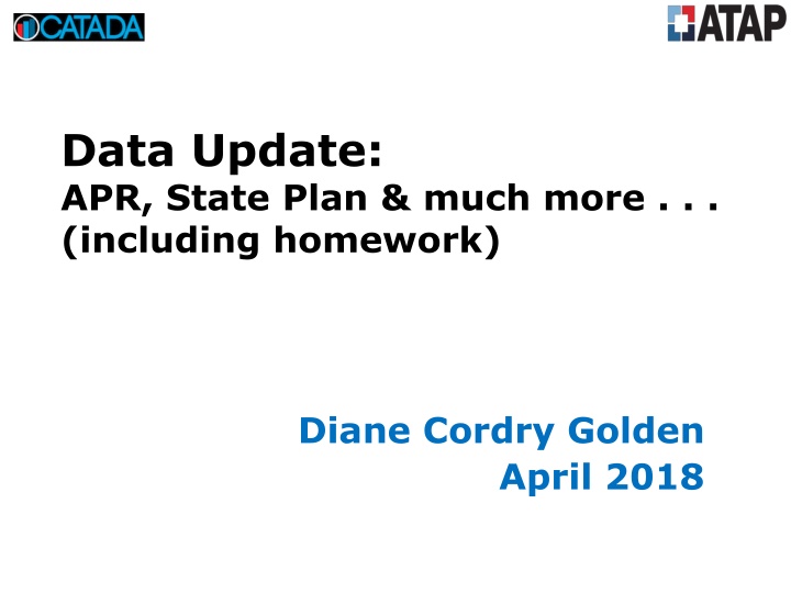 data update apr state plan much more including