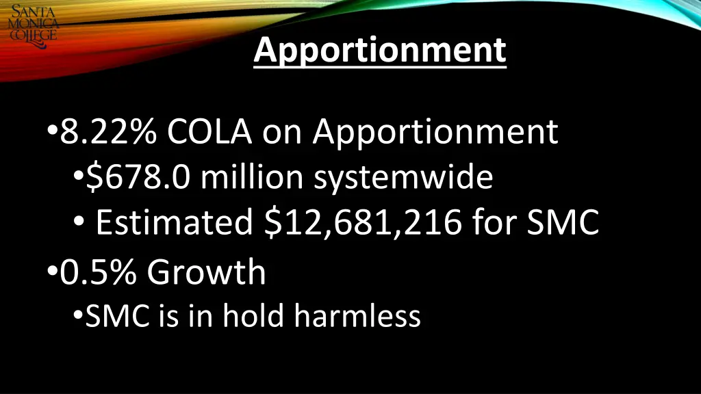 apportionment