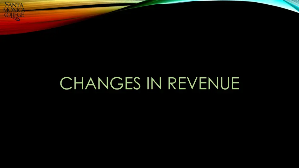 changes in revenue