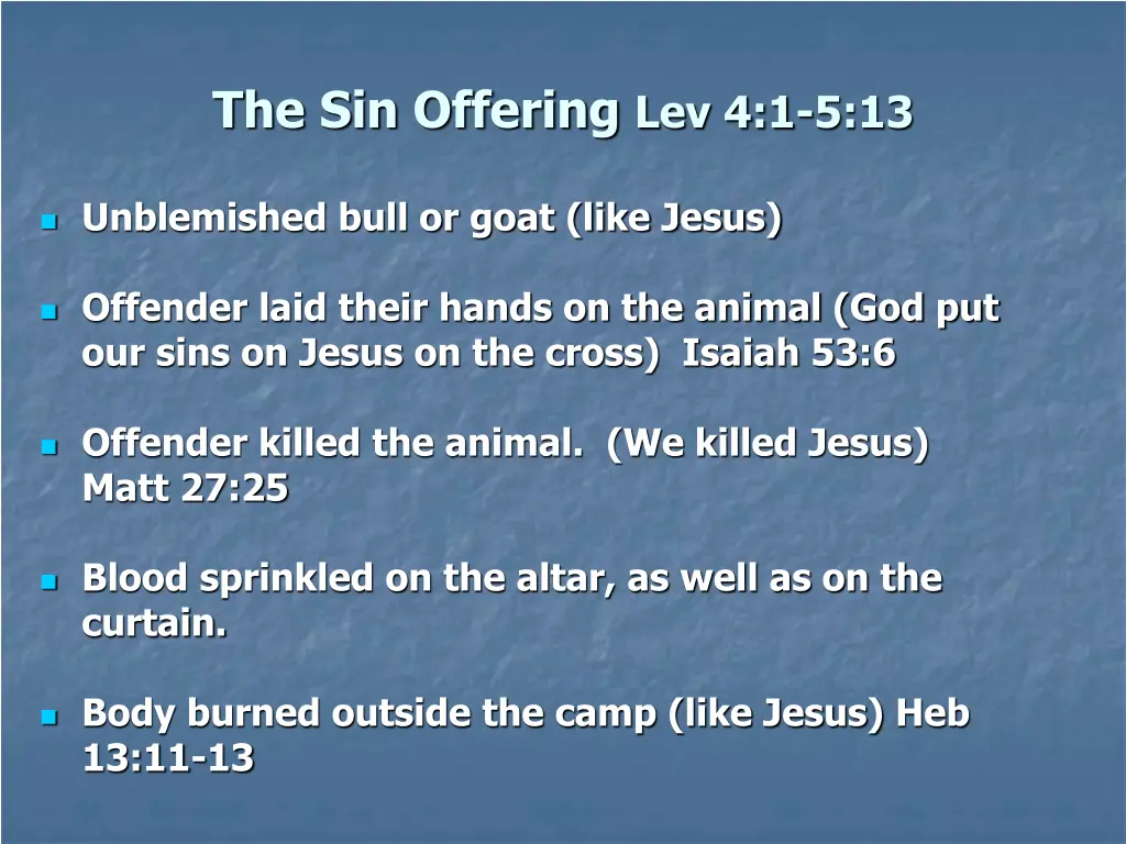 the sin offering lev 4 1 5 13