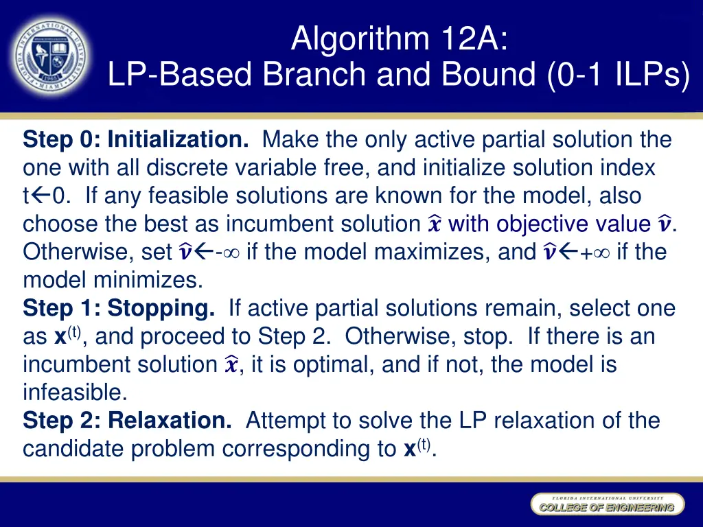 algorithm 12a