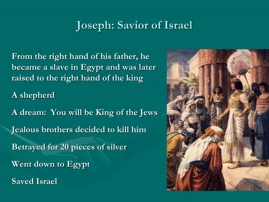 joseph savior of israel