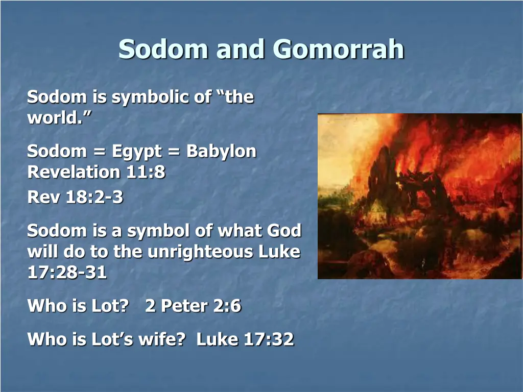 sodom and gomorrah