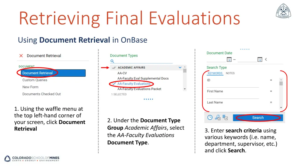 retrieving final evaluations