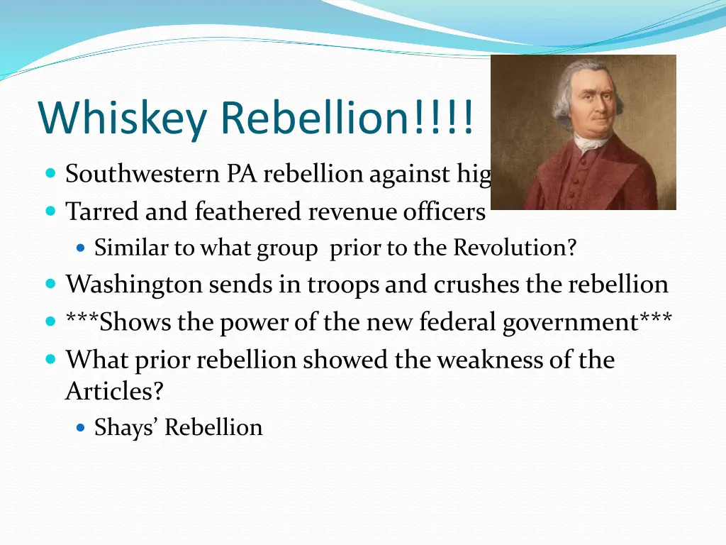 whiskey rebellion