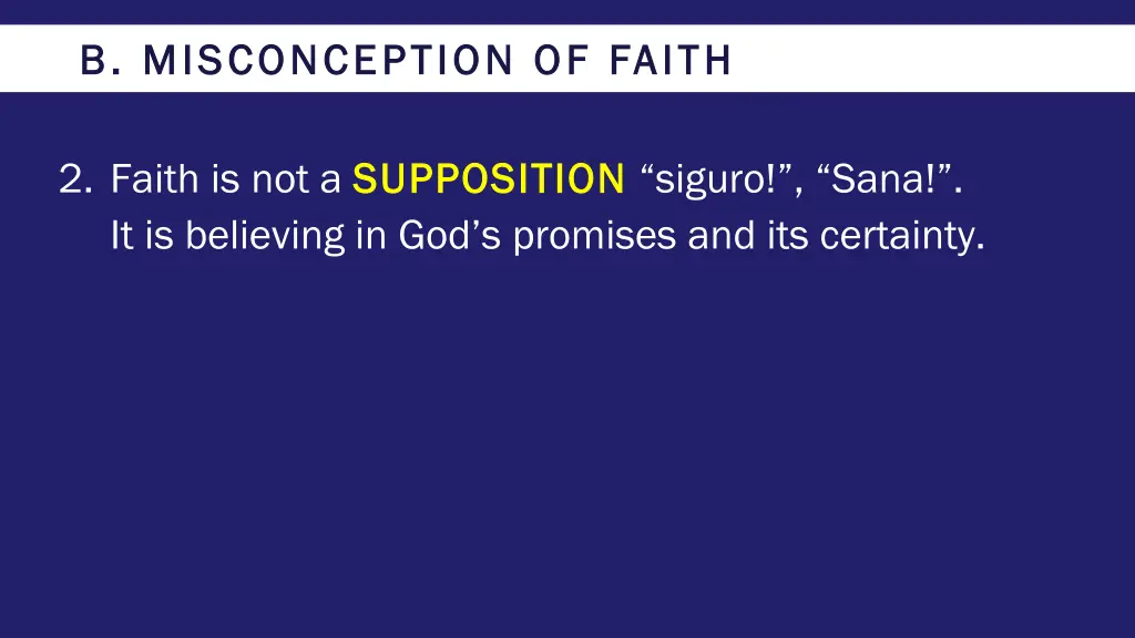 b misconception of faith b misconception of faith 1