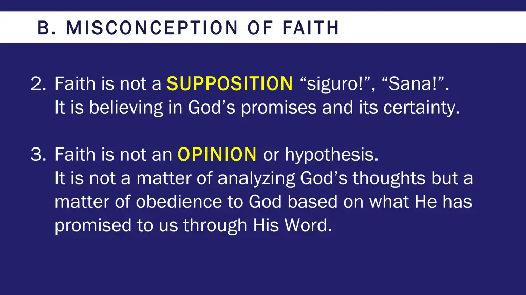 b misconception of faith b misconception of faith 2