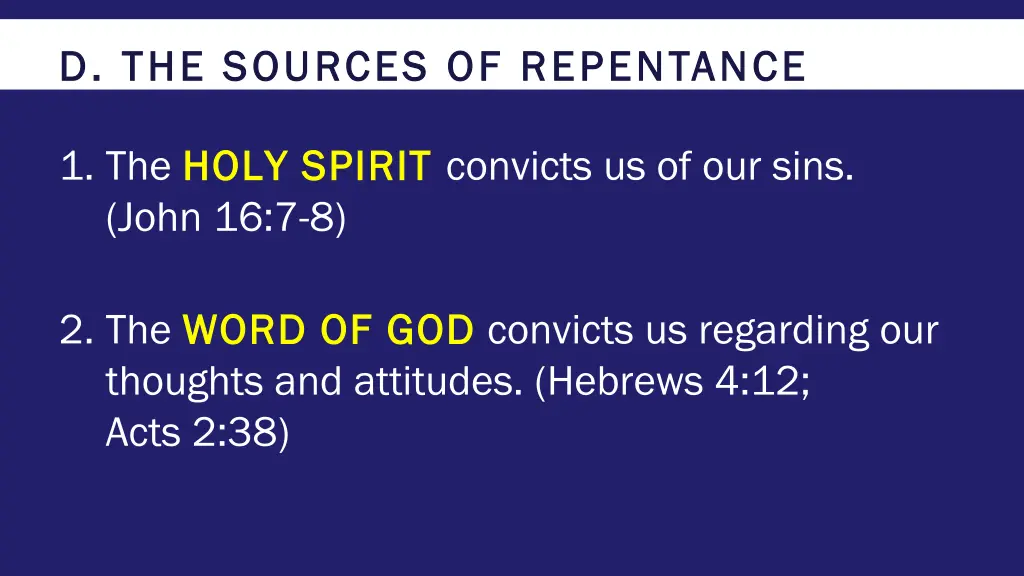 d the sources of repentance d the sources