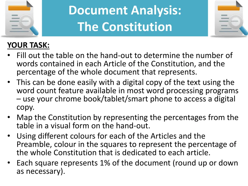 document analysis the constitution 1