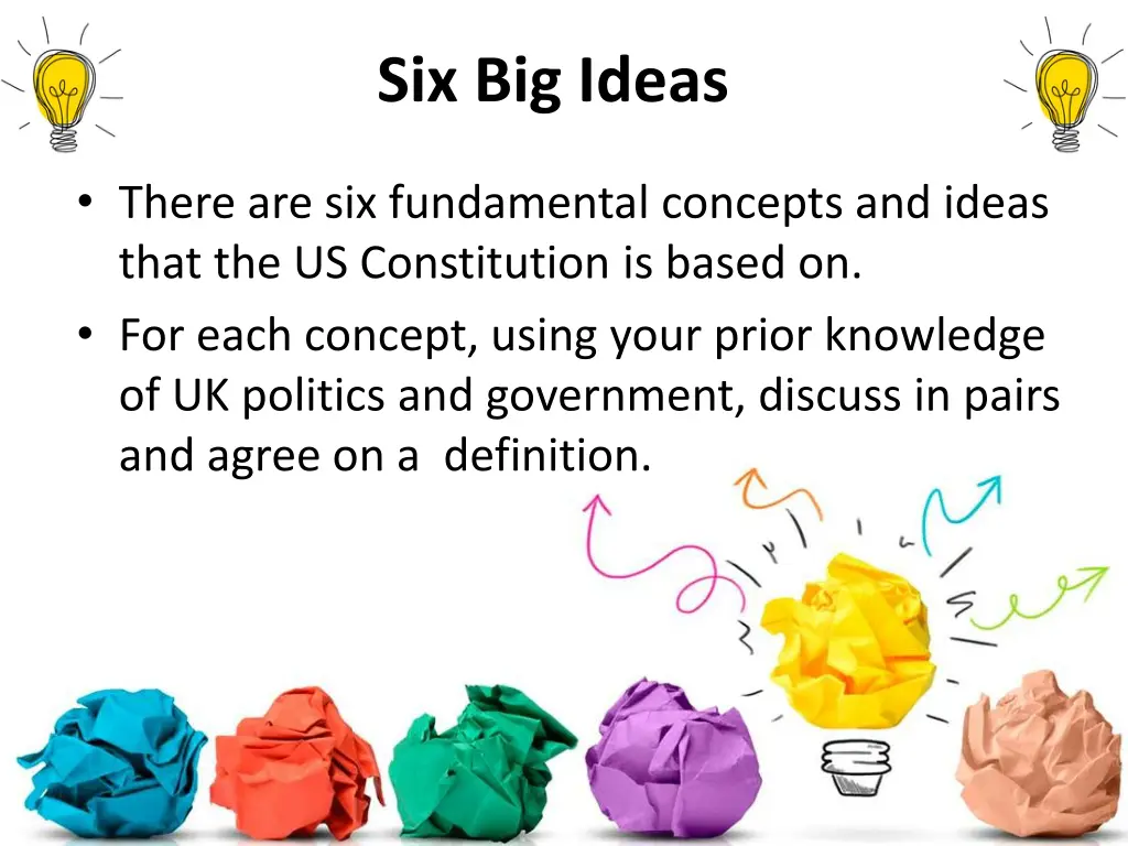 six big ideas