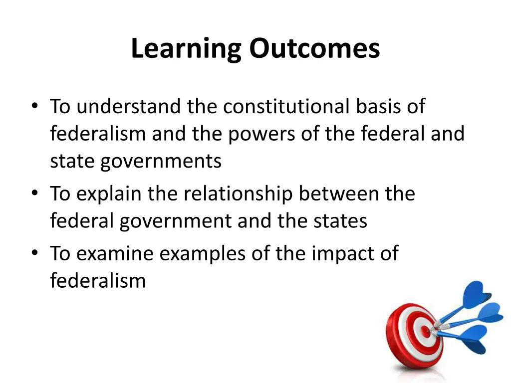 learning outcomes