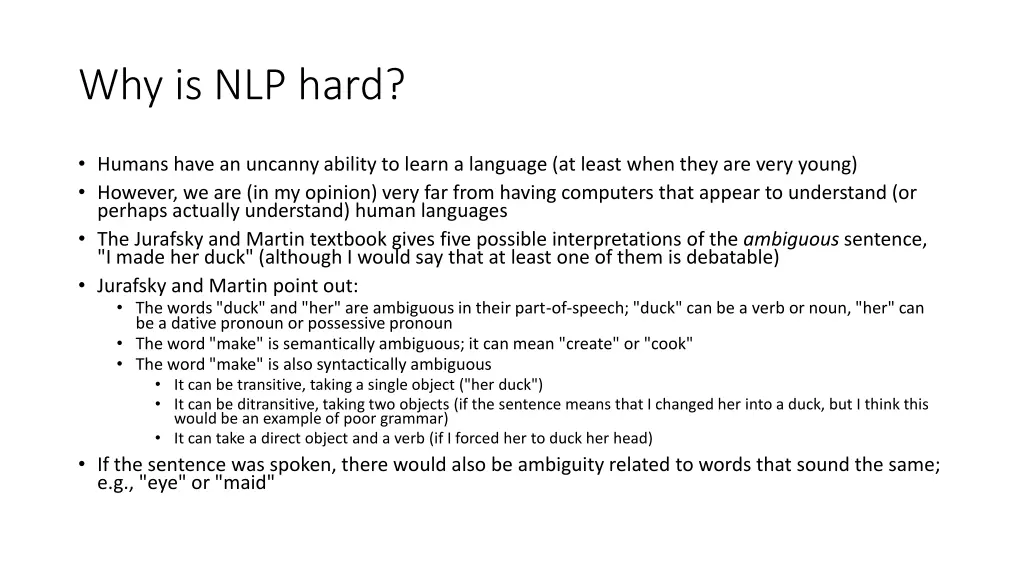 why is nlp hard