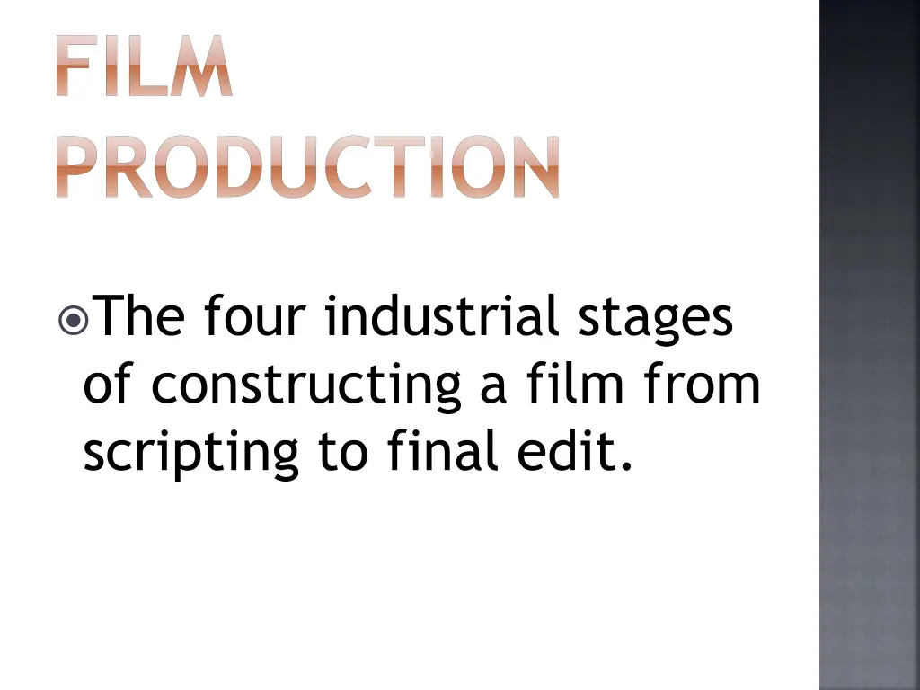 film production