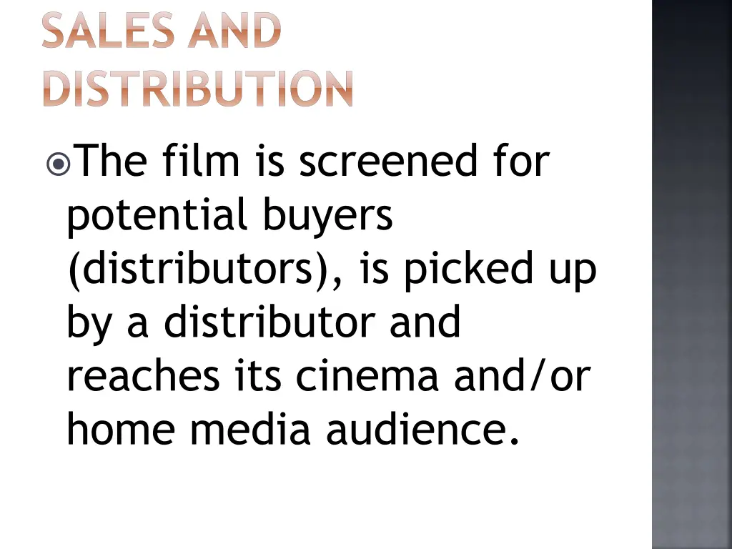 sales and distribution