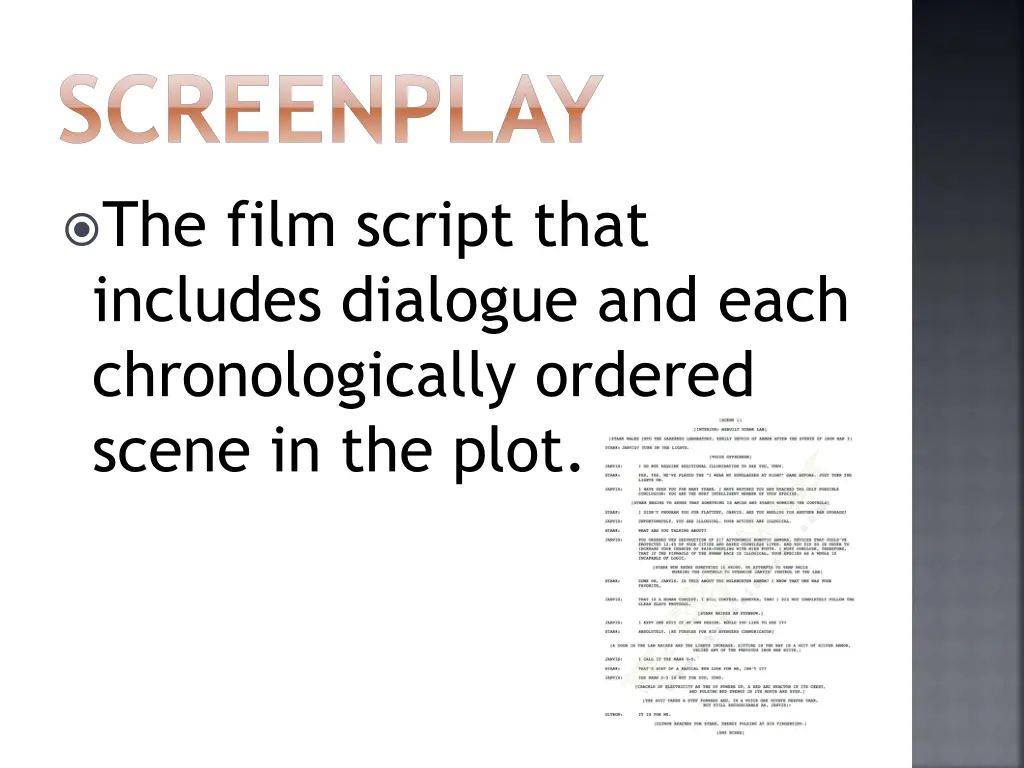 screenplay