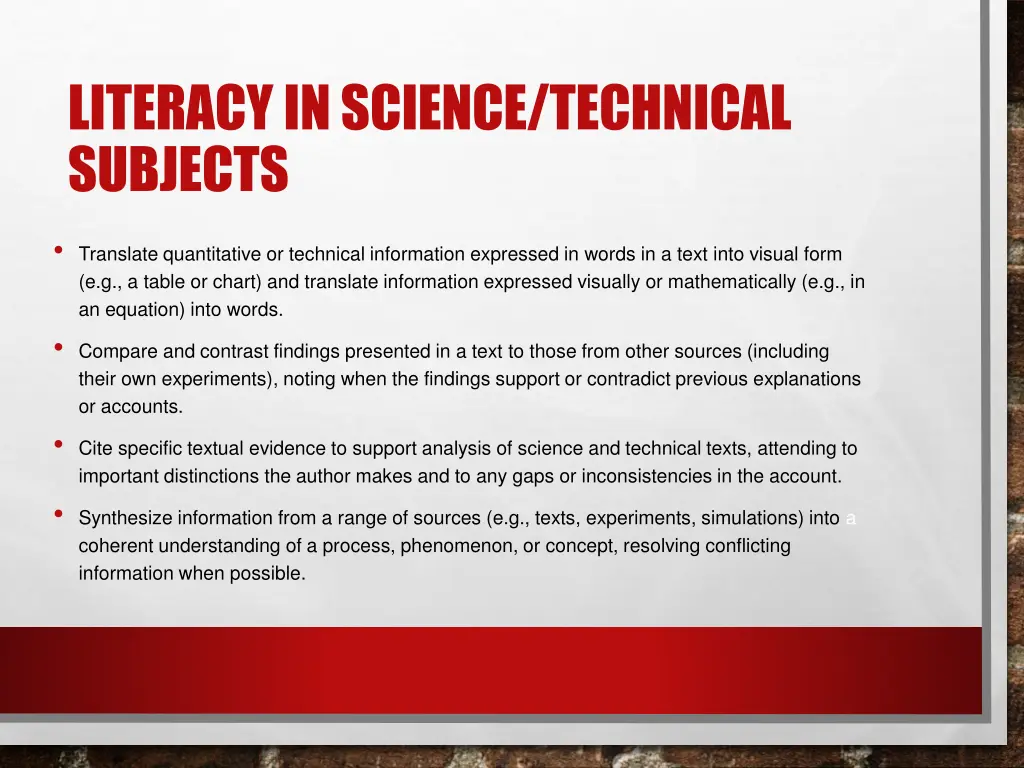 literacy in science technical subjects 1