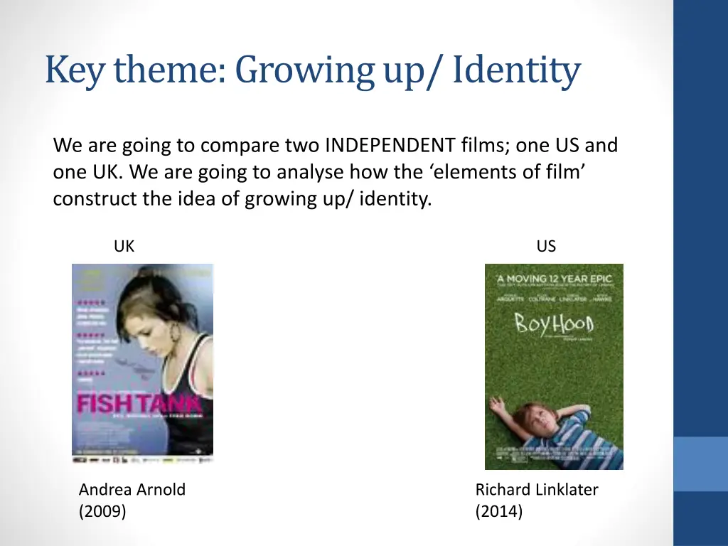 key theme growing up identity