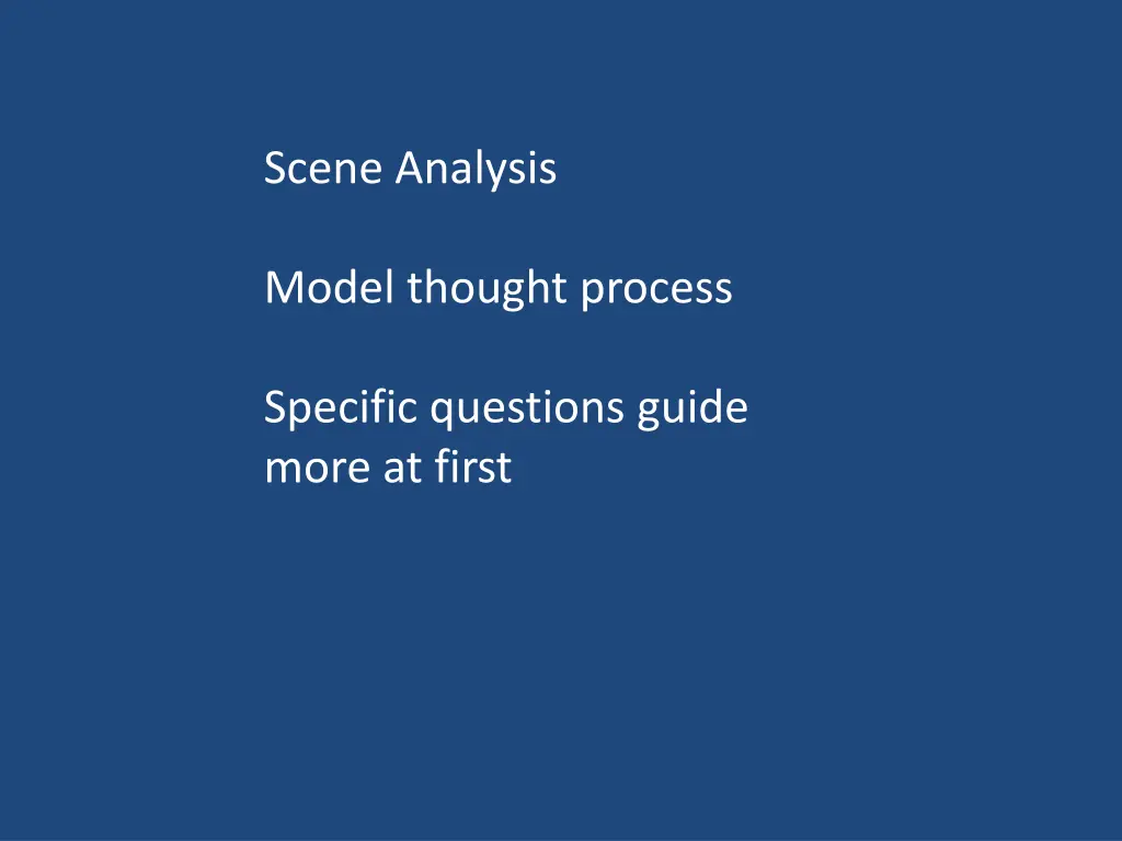 scene analysis