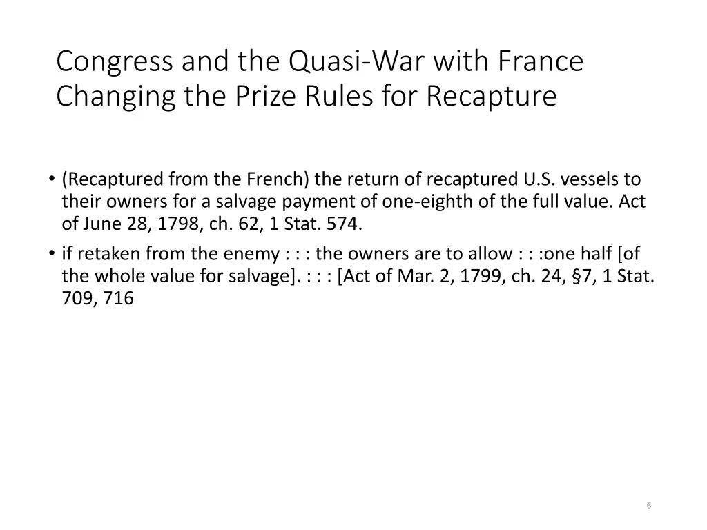 congress and the quasi war with france changing